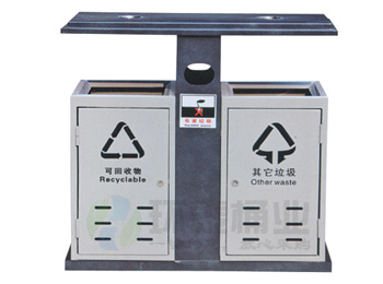 方形投口戶外分類鋼制沖孔垃圾桶HT-GZ5420,沖孔,垃圾桶,沖孔,垃圾桶,